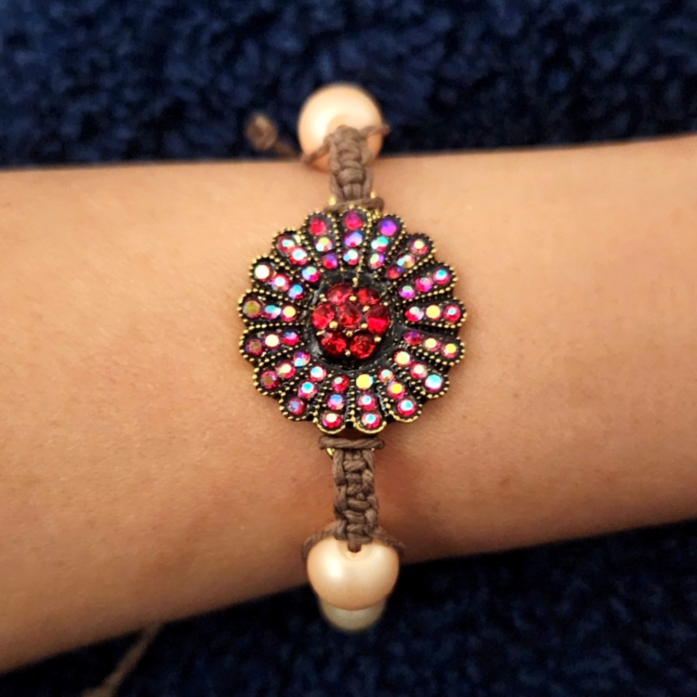 Beautiful Red & Brown Bracelet